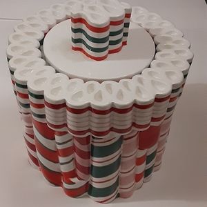 VERY RARE FIND. VINTAGE CANDY CANE PLACE COOKIE JAR